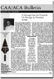 CAA Newsletter Volume 22 Issue 1 CAA Newsletter Volume 22 Issue 1