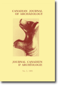 Canadian Journal of Archaeology Volume 5 Canadian Journal of Archaeology Volume 5