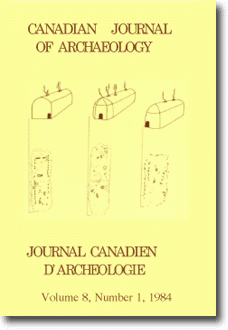 Canadian Journal of Archaeology Volume 8, Issue 1 Canadian Journal of Archaeology Volume 8, Issue 1