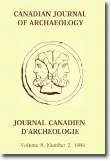 Canadian Journal of Archaeology Volume 8, Issue 2 Canadian Journal of Archaeology Volume 8, Issue 2