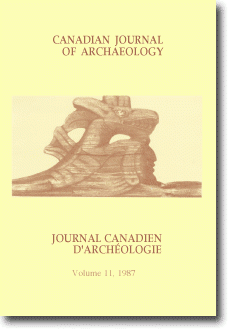 Canadian Journal of Archaeology Volume 11 Canadian Journal of Archaeology Volume 11