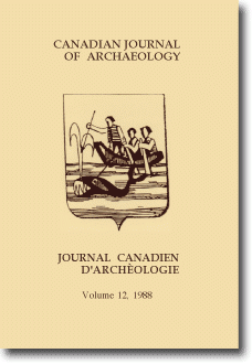 Canadian Journal of Archaeology Volume 12 Canadian Journal of Archaeology Volume 12