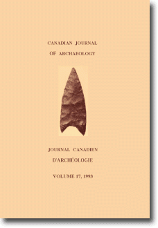 Journal canadien d'archéologie volume 17 Journal canadien d'archéologie volume 17