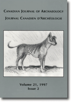 Journal canadien d'archéologie volume 21, numéro 2 Journal canadien d'archéologie volume 21, numéro 2