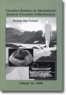 Journal canadien d'archéologie volume 24, numéro 1+2 Journal canadien d'archéologie volume 24, numéro 1+2