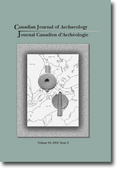 Journal canadien d'archéologie volume 26, numéro 2 Journal canadien d'archéologie volume 26, numéro 2