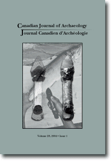 Journal canadien d'archéologie volume 28, numéro 1 Journal canadien d'archéologie volume 28, numéro 1