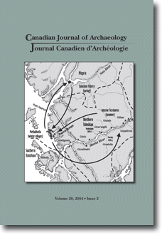 Journal canadien d'archéologie volume 28, numéro 2 Journal canadien d'archéologie volume 28, numéro 2