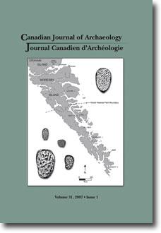 Journal canadien d'archéologie volume 31, numéro 1 Journal canadien d'archéologie volume 31, numéro 1