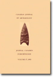 Journal canadien d'archéologie volume 17