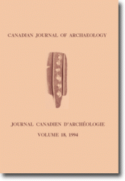 Journal canadien d'archéologie volume 18