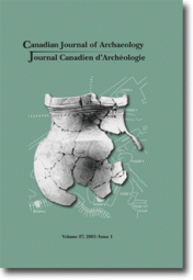 Journal canadien d'archéologie volume 27, numéro 1