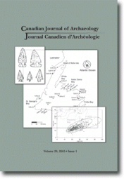 Journal canadien d'archéologie volume 29, numéro 1