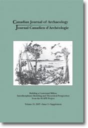 Journal canadien d'archéologie volume 31, numéro 3