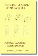 Canadian Journal of Archaeology Volume 8, Issue 1