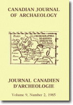 Canadian Journal of Archaeology Volume 9, Issue 2