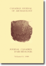 Canadian Journal of Archaeology Volume 13