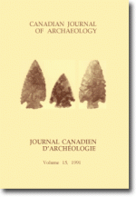 Canadian Journal of Archaeology Volume 15