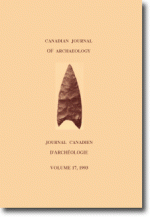 Journal canadien d'archéologie volume 17