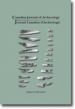 Journal canadien d'archéologie volume 27, numéro 2