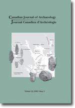 Journal canadien d'archéologie volume 32, numéro 1