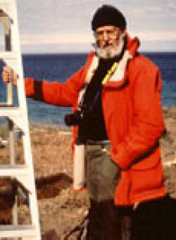 William E. Taylor Jr. at the Pearce Point site on Amundsen Gulf William E. Taylor Jr. at the Pearce Point site on Amundsen Gulf