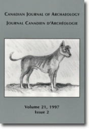 Journal canadien d'archéologie volume 21, numéro 2