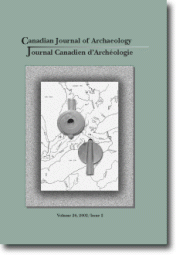 Journal canadien d'archéologie volume 26, numéro 2