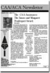 CAA Newsletter Volume 21 Issue 1